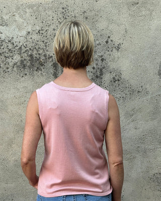 Rose Pink Soft Sleeveless Tank - Annie Jack TX