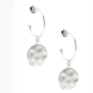 Medallion Charm Hoop Earring - Annie Jack TX