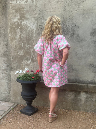 Petal & Mint Puff Sleeve Dress - Annie Jack TX
