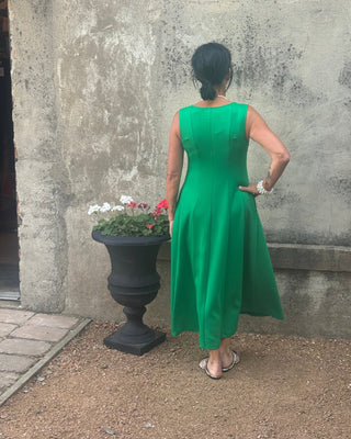 Sleeveless Sheath Midi Dress - Annie Jack TX