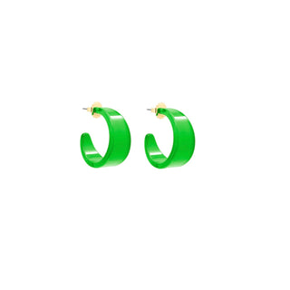 Small Chunky Resin Hoop Earring - Annie Jack TX