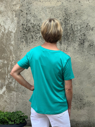 Short Sleeve Solid Top - Annie Jack TX