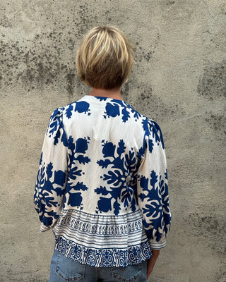 Peplum Floral Print Top - Annie Jack TX
