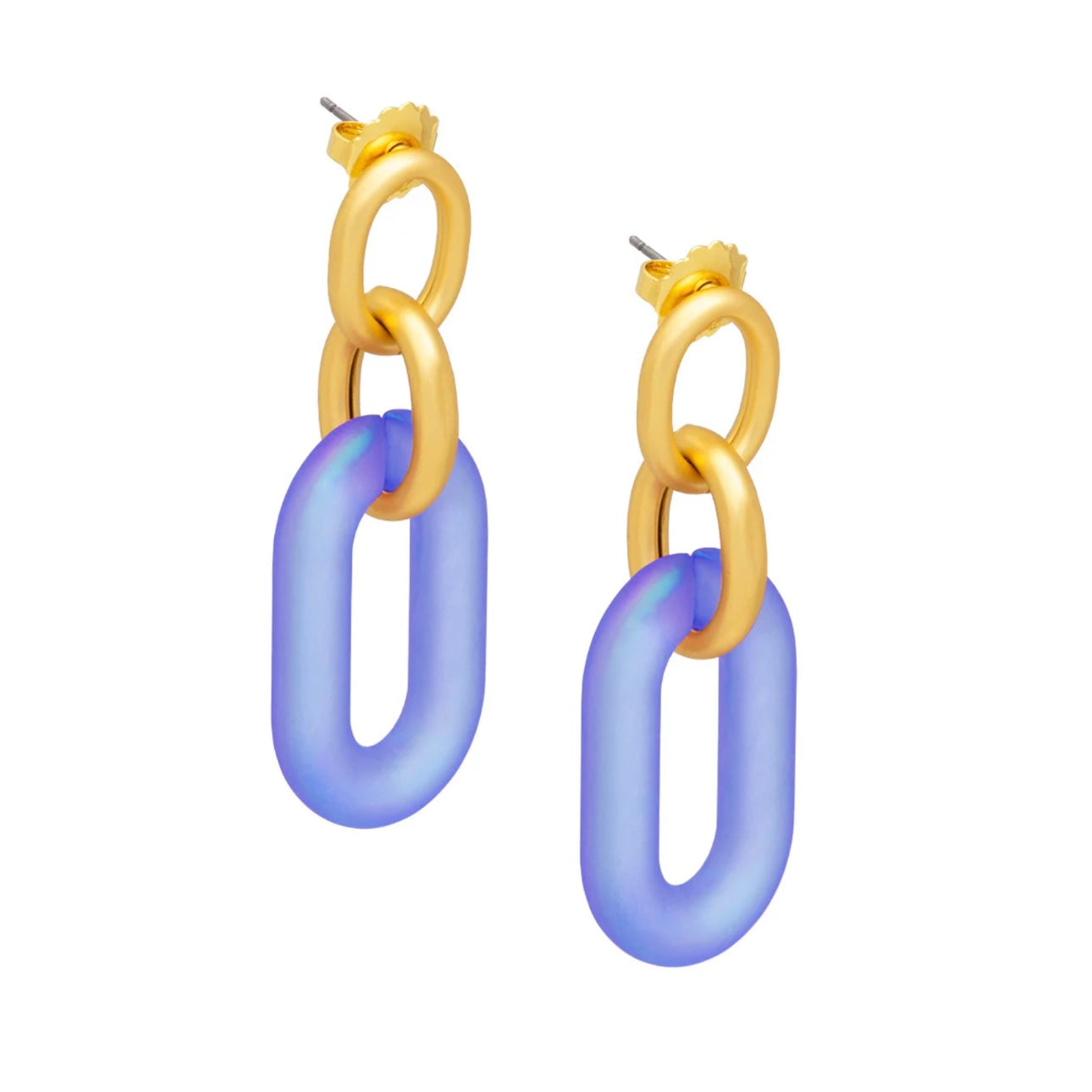 Resin Oval Link Earring - Annie Jack TX