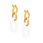 Resin Oval Link Earring - Annie Jack TX