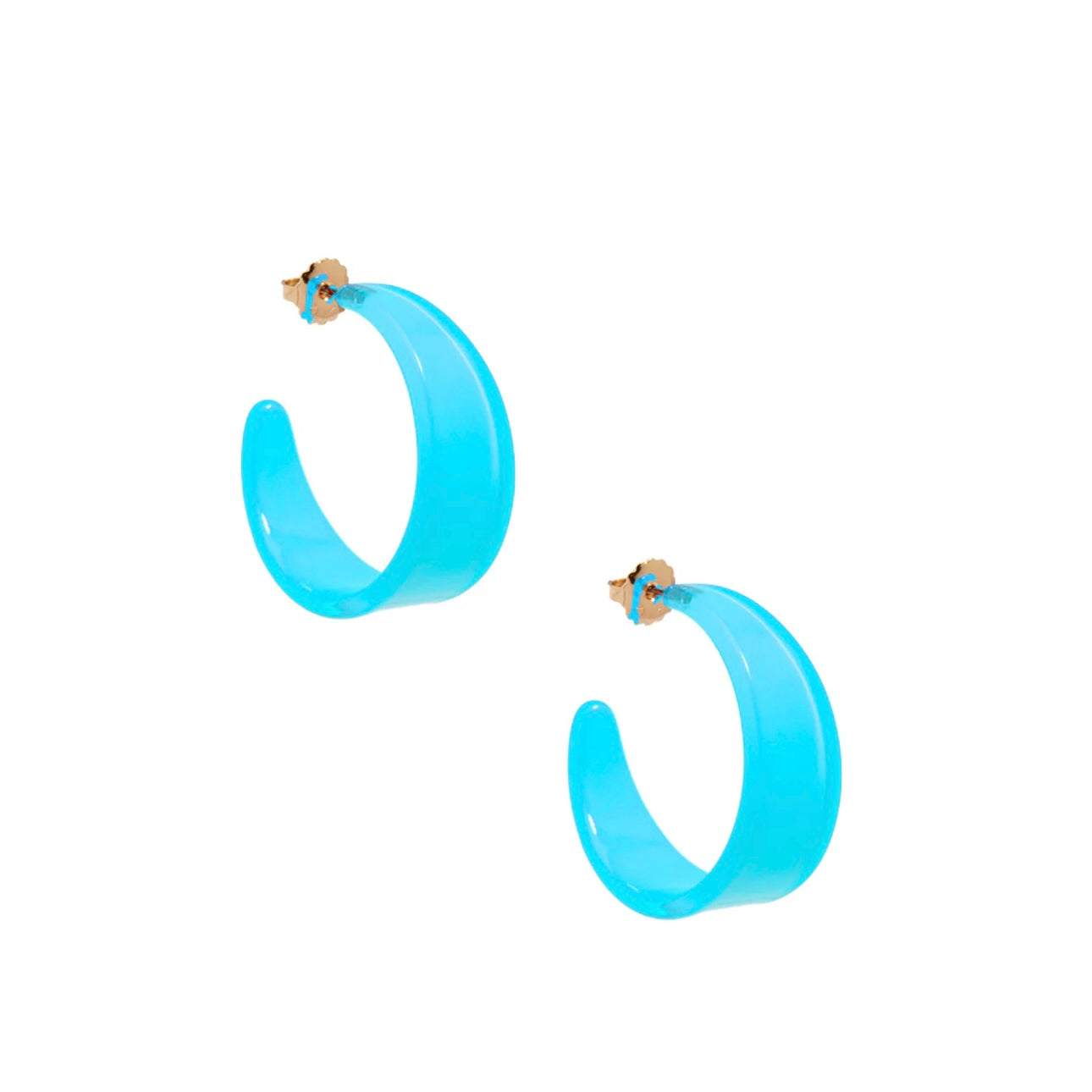 Large Chunky Resin  Hoop Earring - Annie Jack TX