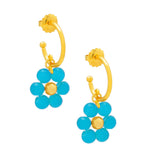 Glassbead Flower Drop Earring E2857 - Annie Jack TX