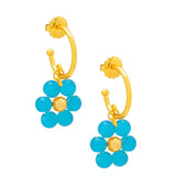 Glassbead Flower Drop Earring E2857 - Annie Jack TX