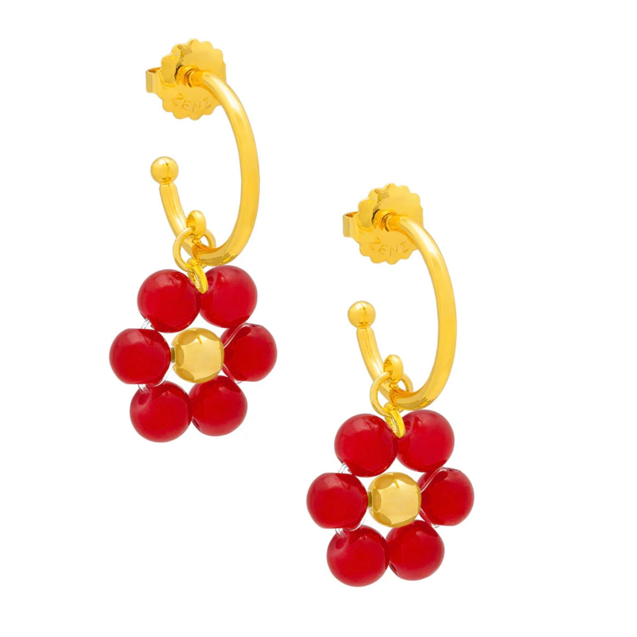 Glassbead Flower Drop Earring E2857 - Annie Jack TX