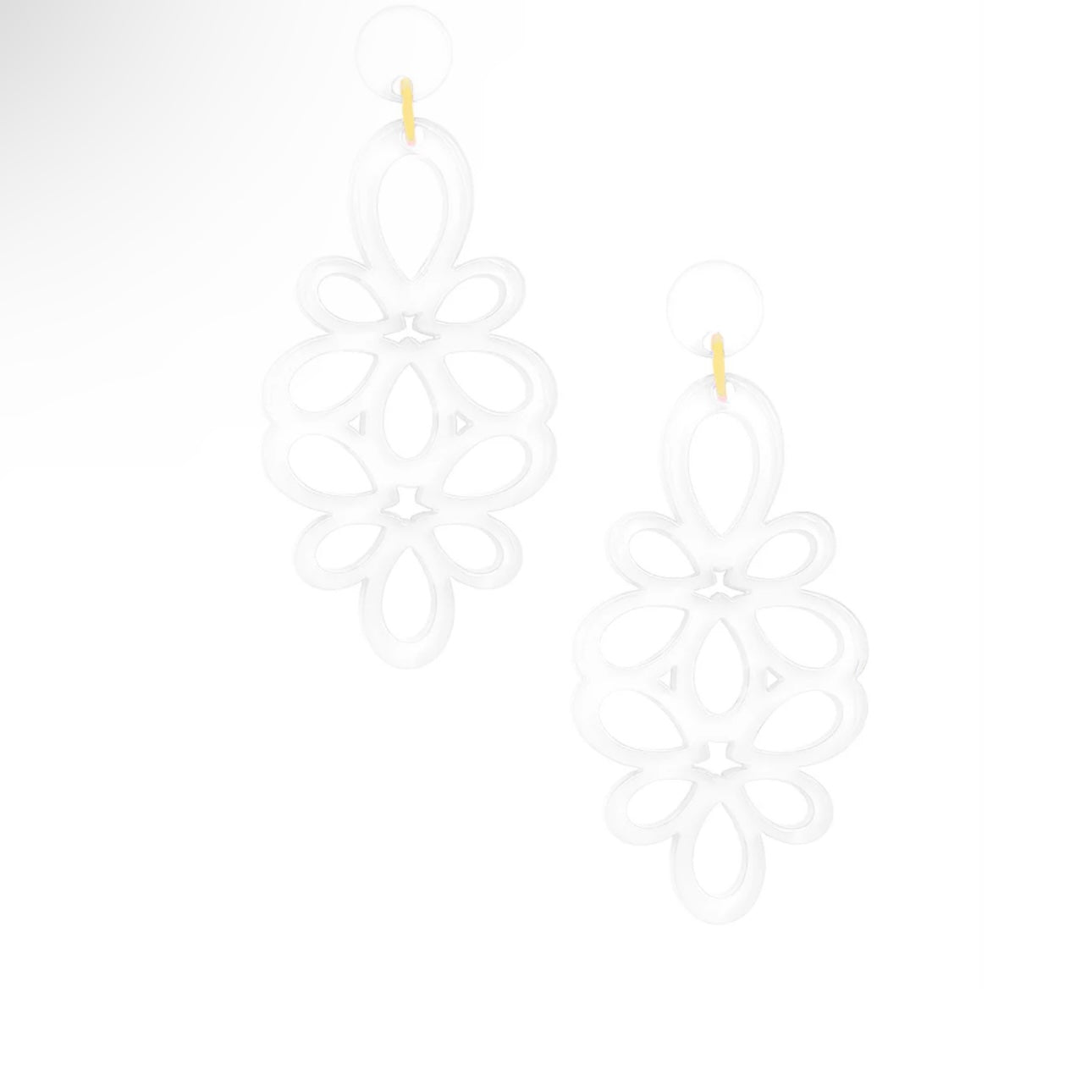 Resin Blooming Flower Drop Earring  E2690 - Annie Jack TX