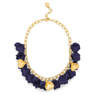 Metallic Resin Petal Collar Link Necklace - Annie Jack TX