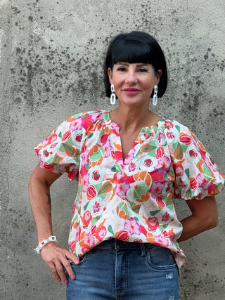 Floral Top - Annie Jack TX