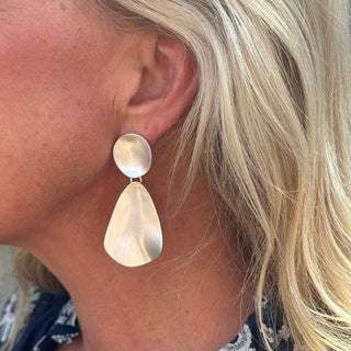 Silver Drop Statement Earring - Annie Jack TX