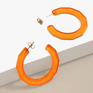 Large Textured Hoop Earring - Annie Jack TX