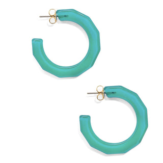 Large Textured Hoop Earring - Annie Jack TX