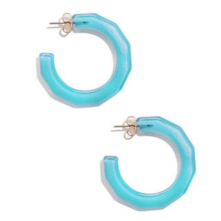 Large Textured Hoop Earring - Annie Jack TX