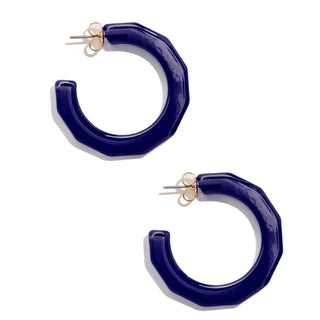 Large Textured Hoop Earring - Annie Jack TX