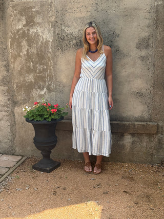 Spaghetti Strap Tiered Maxi Dress - Annie Jack TX