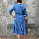 Chambray Buttondown Dress - Annie Jack TX