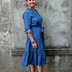 Chambray Buttondown Dress - Annie Jack TX