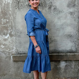 Chambray Buttondown Dress - Annie Jack TX