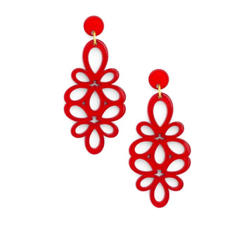 Resin Blooming Flower Drop Earring - Annie Jack TX