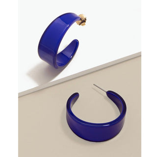 Large Chunky Resin  Hoop Earring - Annie Jack TX