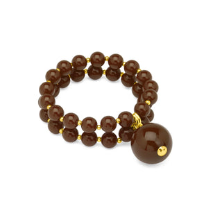 Two Strand Resin Beaded Stretch Bracelet - Annie Jack TX