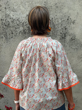 Clementine Floral Tassel Blouse - Annie Jack TX