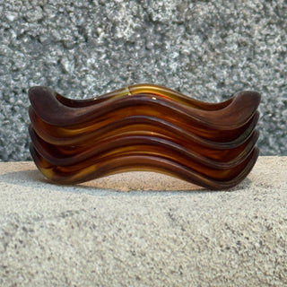 Amber Wave Resin Stacked Bracelets - Set of 4 - Annie Jack TX