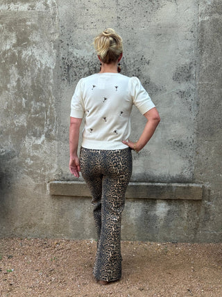 Leopard Print Flare Pant - Annie Jack TX