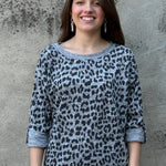 Leopard Scoop Neck Top - Annie Jack TX