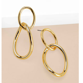 Two Oval Link Drop Earring - Annie Jack TX