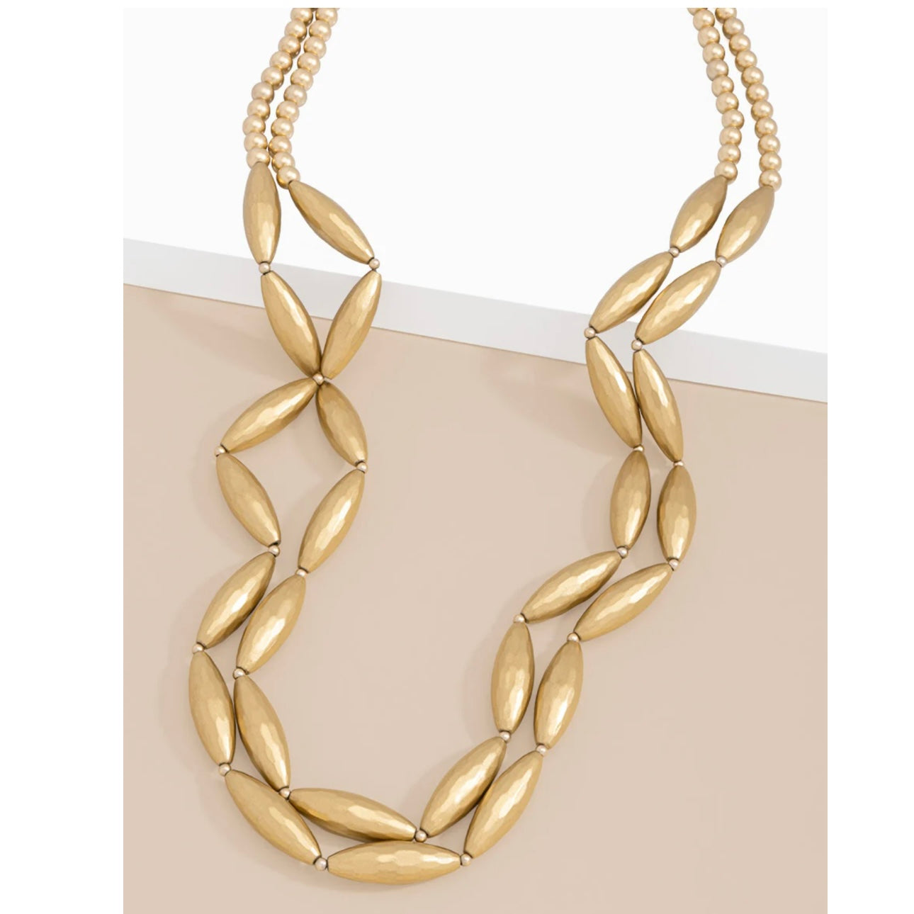 Long Spindle Double Necklace - Annie Jack TX