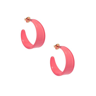 Large Chunky Resin Hoop Earring - Annie Jack TX