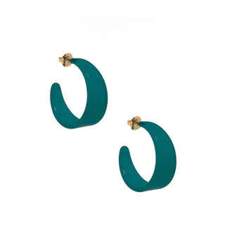 Large Chunky Resin Hoop Earring - Annie Jack TX