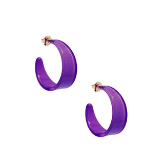 Large Chunky Resin Hoop Earring - Annie Jack TX