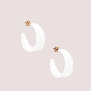 Large Chunky Resin Hoop Earring - Annie Jack TX