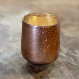 Mercury Glass Copper Votive Small - Annie Jack TX