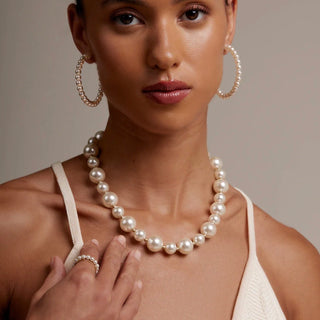 Mixed Pearl Collar Necklace - Annie Jack TX