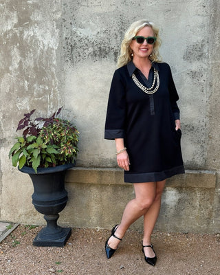 Collared Front Button Dress - Annie Jack TX