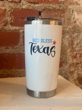 God Bless Texas Tumbler - Annie Jack TX