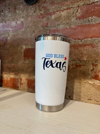 God Bless Texas Tumbler - Annie Jack TX