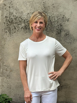 Short Sleeve Solid Top - Annie Jack TX