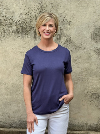 Short Sleeve Solid Top - Annie Jack TX