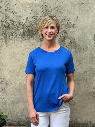 Short Sleeve Solid Top - Annie Jack TX