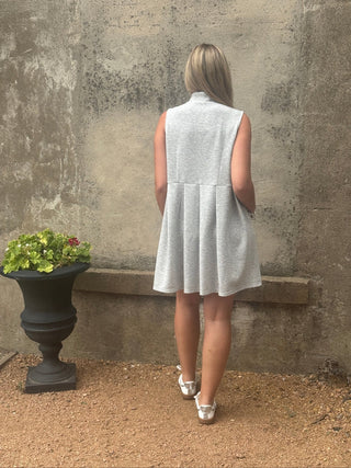 Front Zip Athleisure Pleated Dress - Annie Jack TX