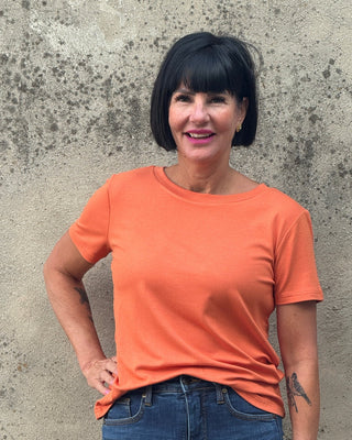 Short Sleeve Solid Top - Annie Jack TX
