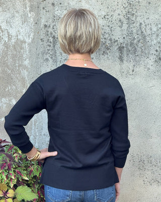 Metric Sweater V Neck - Annie Jack TX