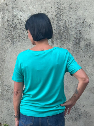 Short Sleeve Solid Top - Annie Jack TX
